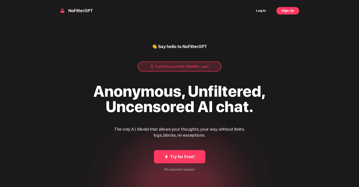 NoFilterGPT Review – Unleash Your Thoughts Freely