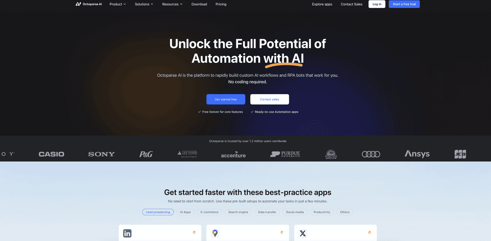 Octoparse AI Review – Effortlessly Automate Workflows