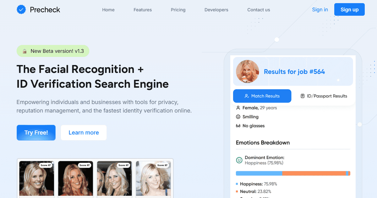 PreCheck.ai Review – Safeguarding Your Digital Identity