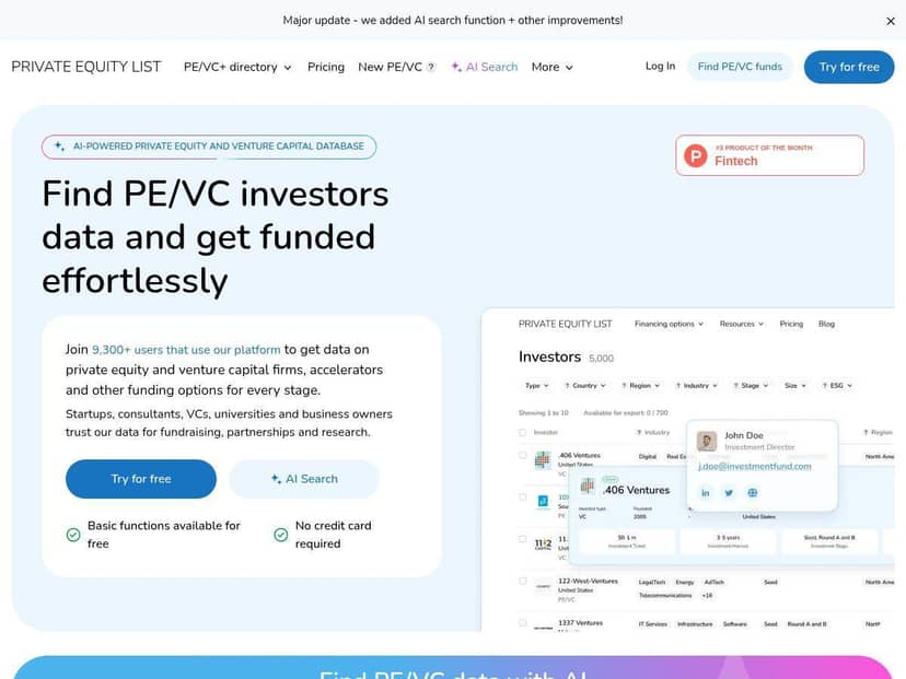 Private Equity List