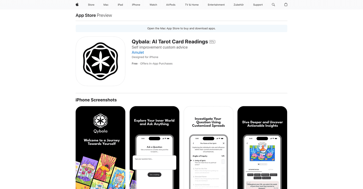 Qybala Review – Your Personal AI Tarot Companion