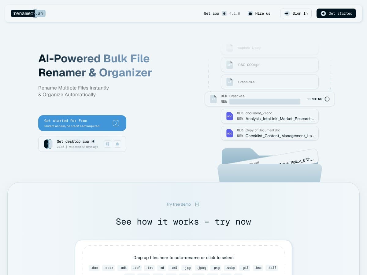 Renamer.ai Review – The Smart Way to Organize Files
