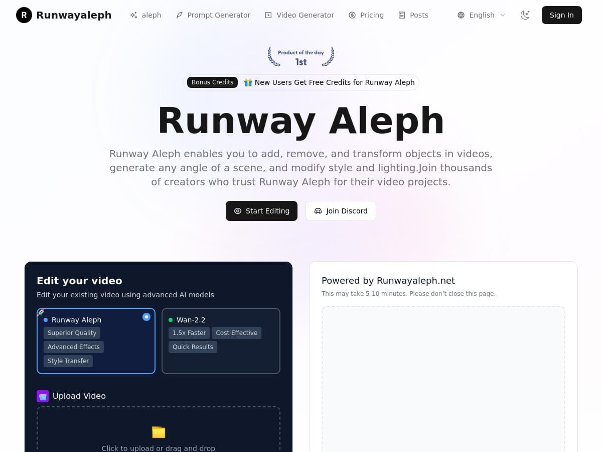 Runway Aleph Review – Transform Your Video Editing Experience