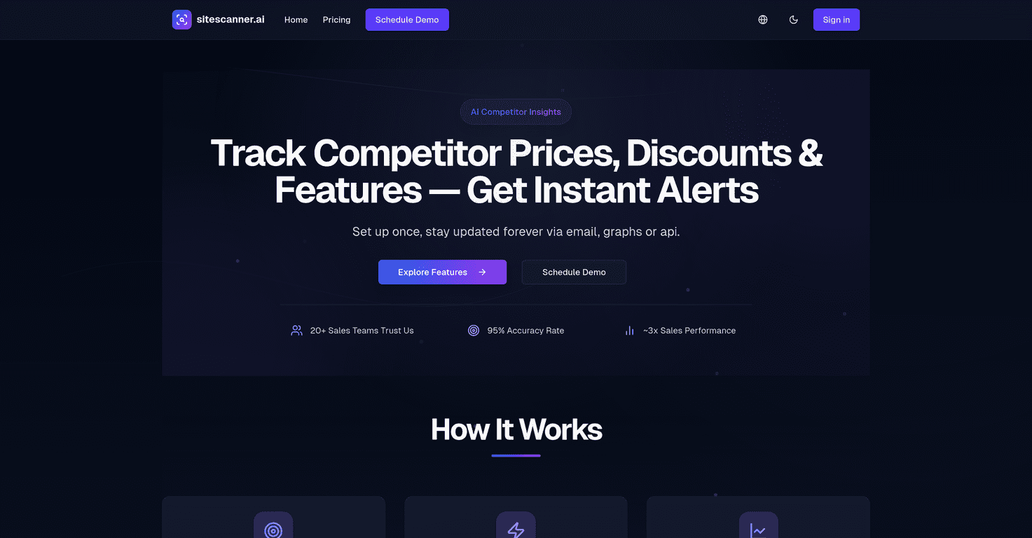 Sitescanner.ai Review – Monitor Competitors Effectively