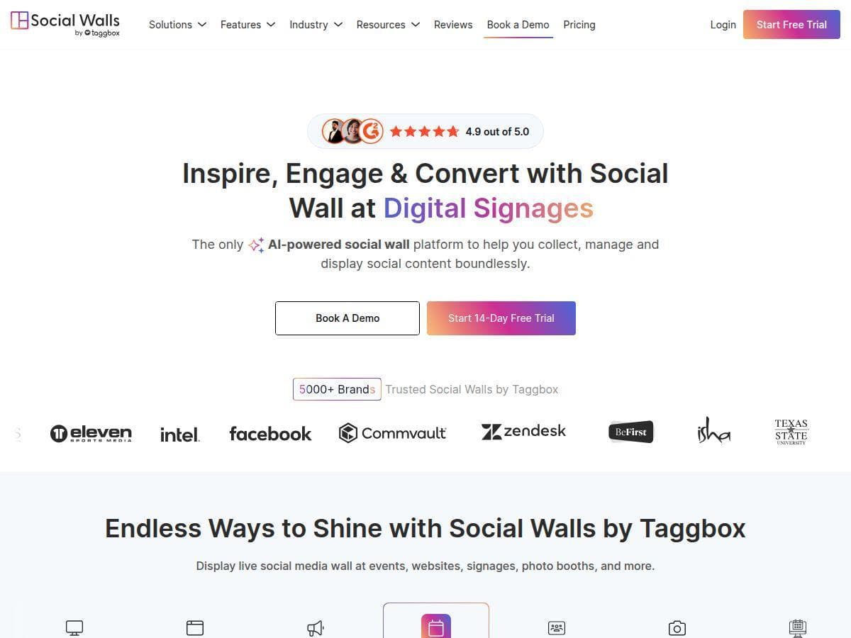 Social Walls Review – Boost Engagement with Taggbox