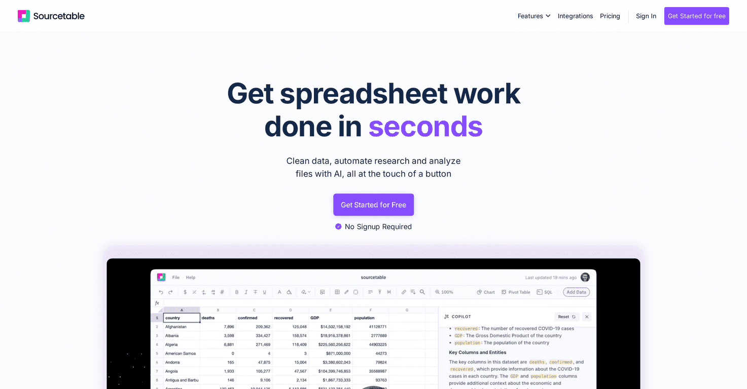 Sourcetable Review – Revolutionizing Data Management