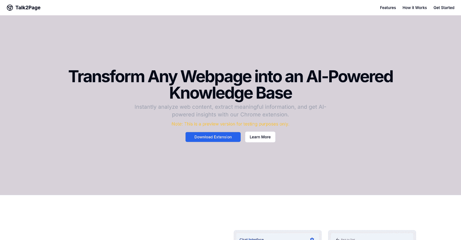 Talk2Page Review – Turn Webpages into Interactive Insights
