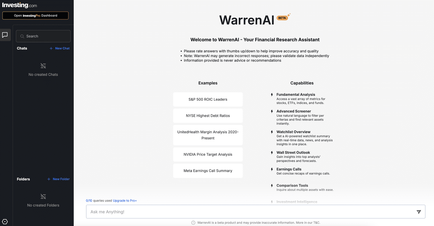 WarrenAI Review – A Smart Tool for Investment Questions