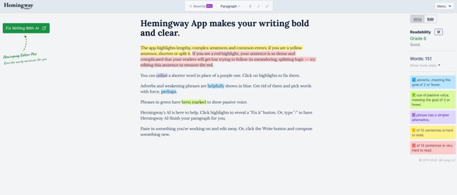 Hemingway Editor