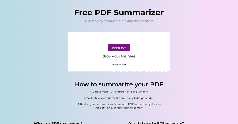 Ai Pdf Summarizer
