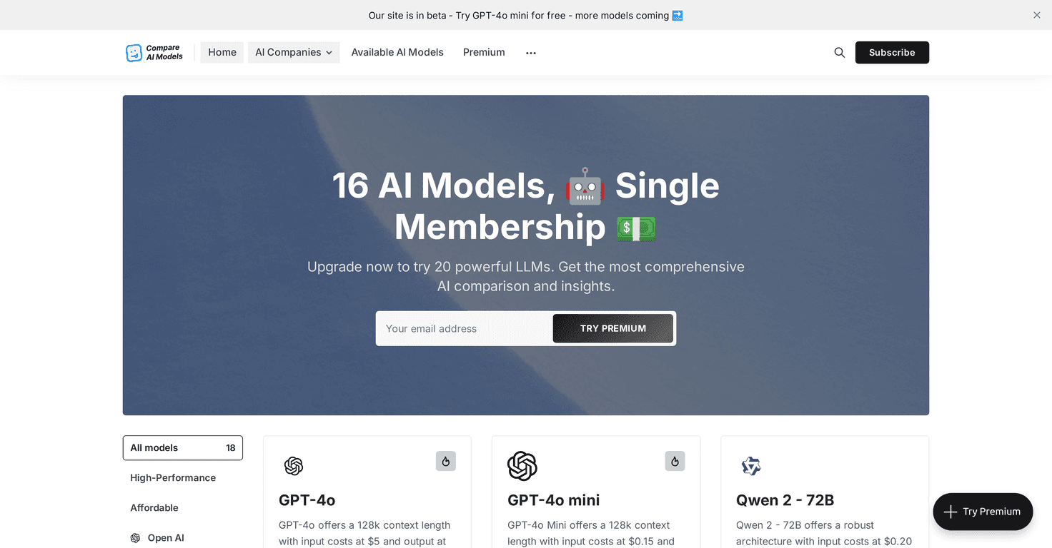 Compare AI Models Review – Your Guide to AI Choices