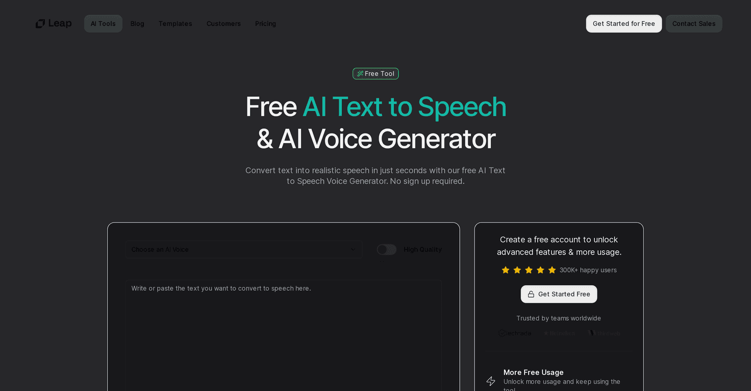 Text to Speech by Leap Review – Effortless Audio Conversion
