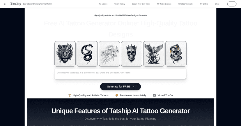 Ai Tattoo Generator