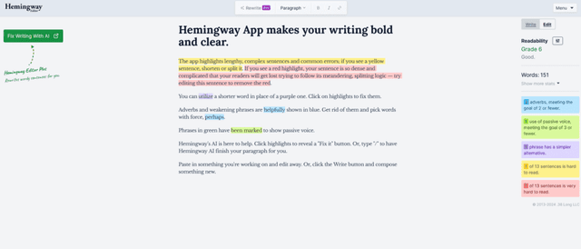 Hemingway Editor