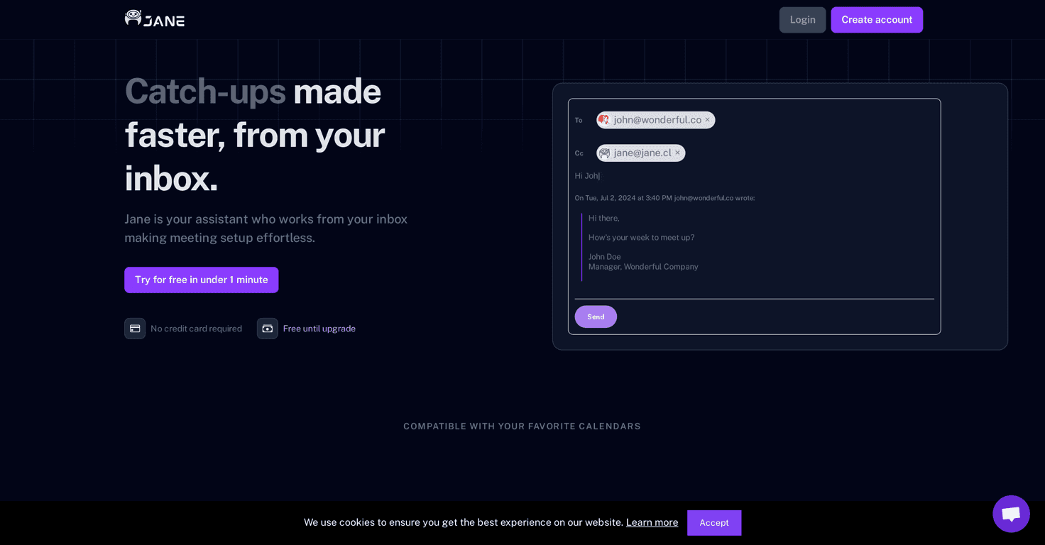 Jane Cal review – Effortless Meeting Scheduling Made Easy