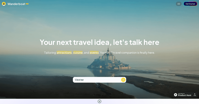 Wanderboat AI Travel Planning Tool