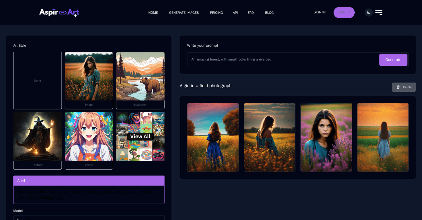 Aspirart Review – User-Friendly Image Generator