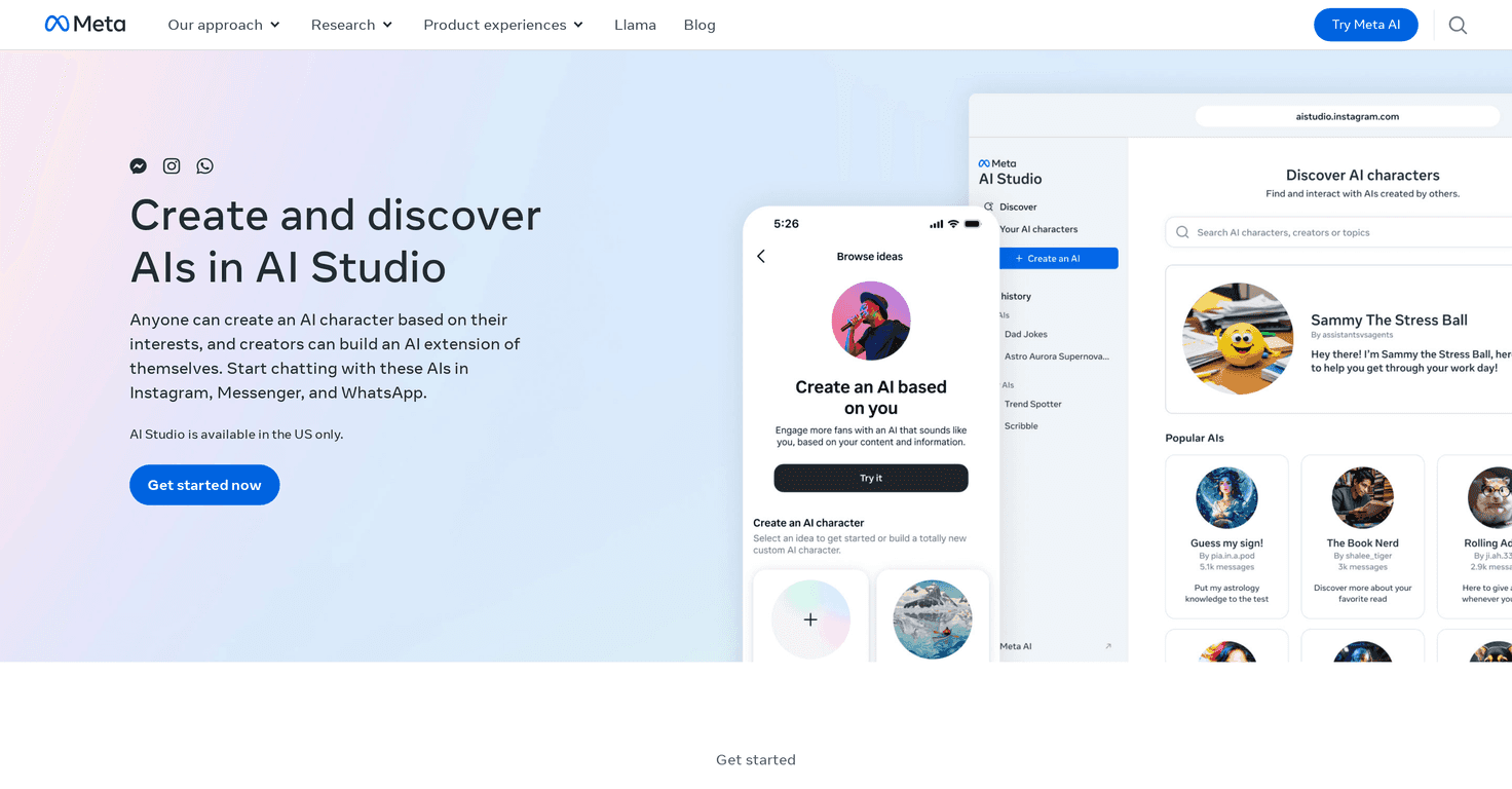Meta AI Studio Review – Create Your Own AI Characters
