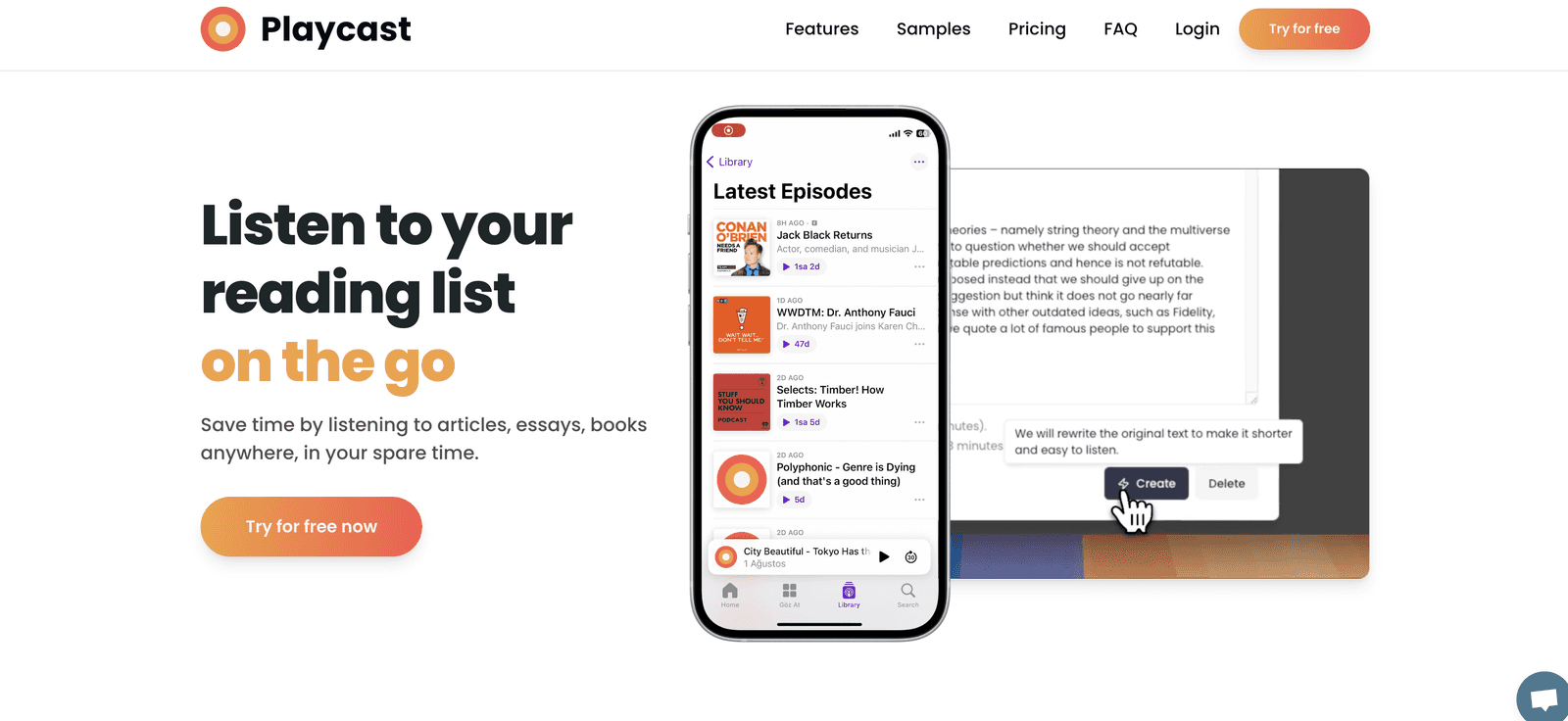 Playcast Review – Transform Your Reading List into Audio