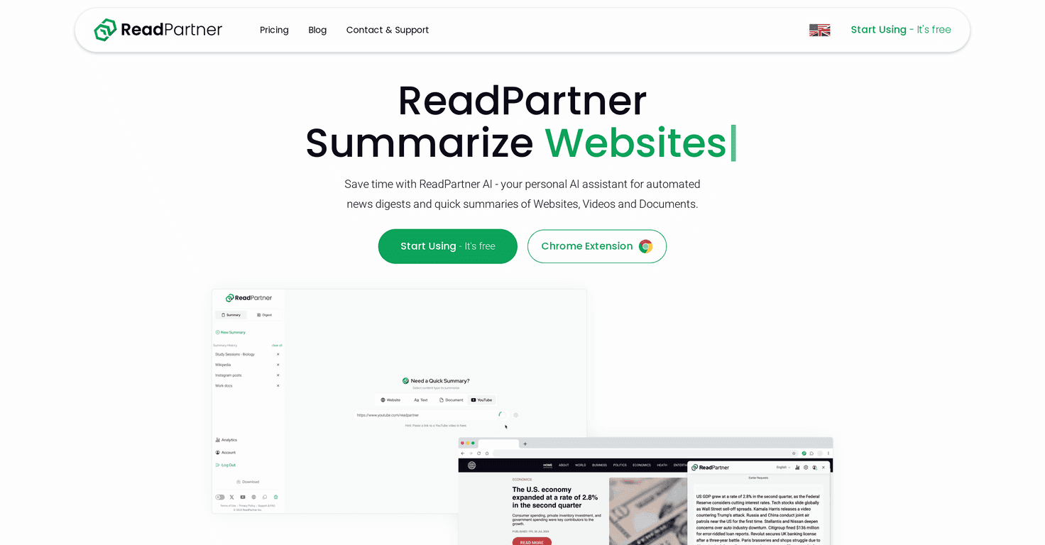 ReadPartner Review – Your AI Companion for Summarization