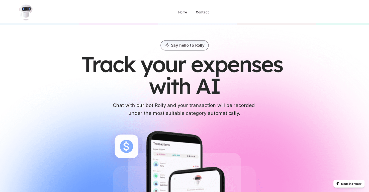 Rolly Review – Your Friendly AI Money Tracker
