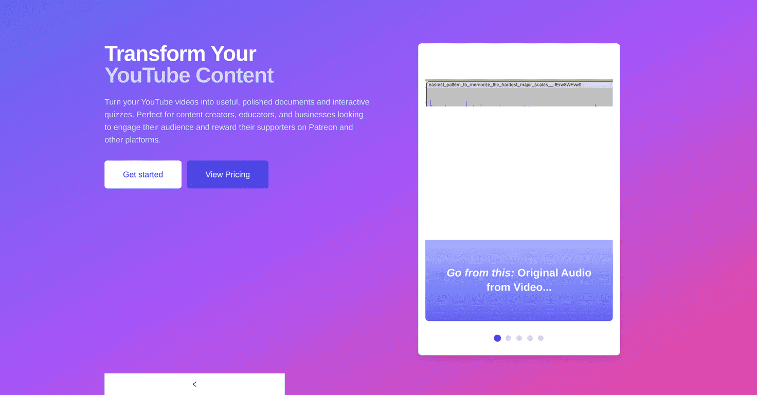 Youtube Transcript Optimizer