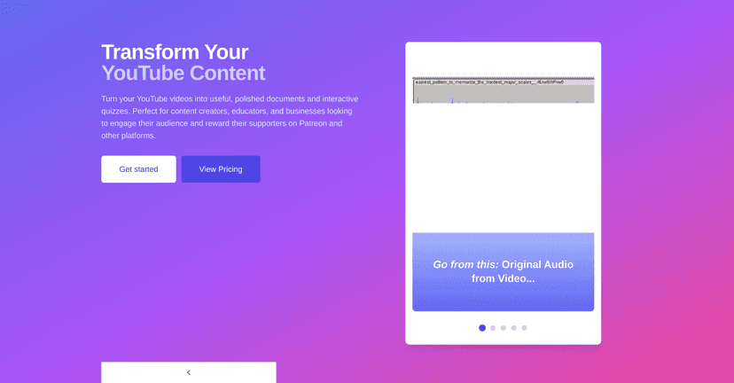 Youtube Transcript Optimizer