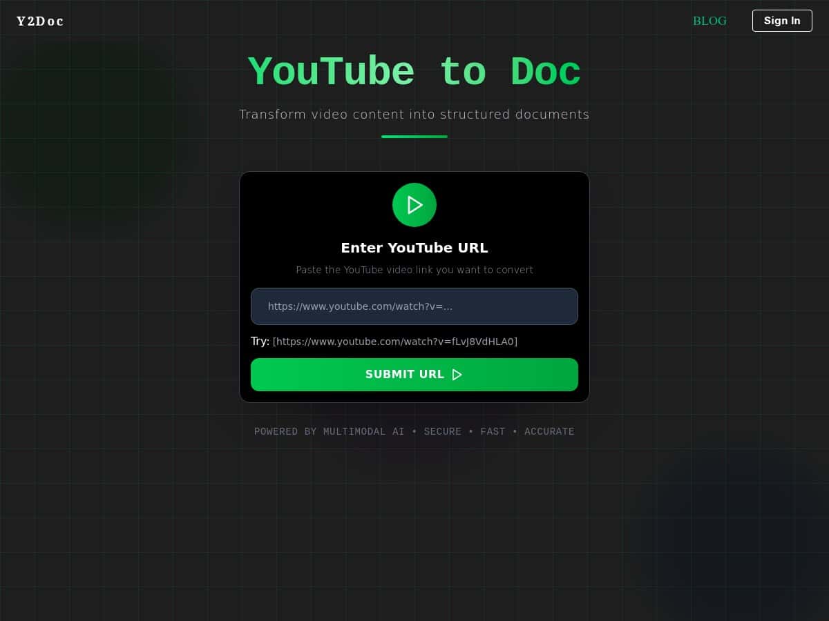 Youtube To Doc
