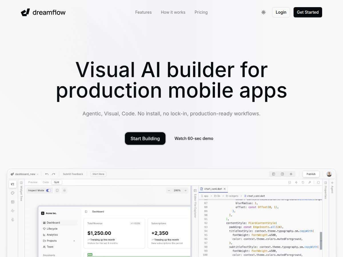 Dreamflow Review – A Friend in Mobile App Building