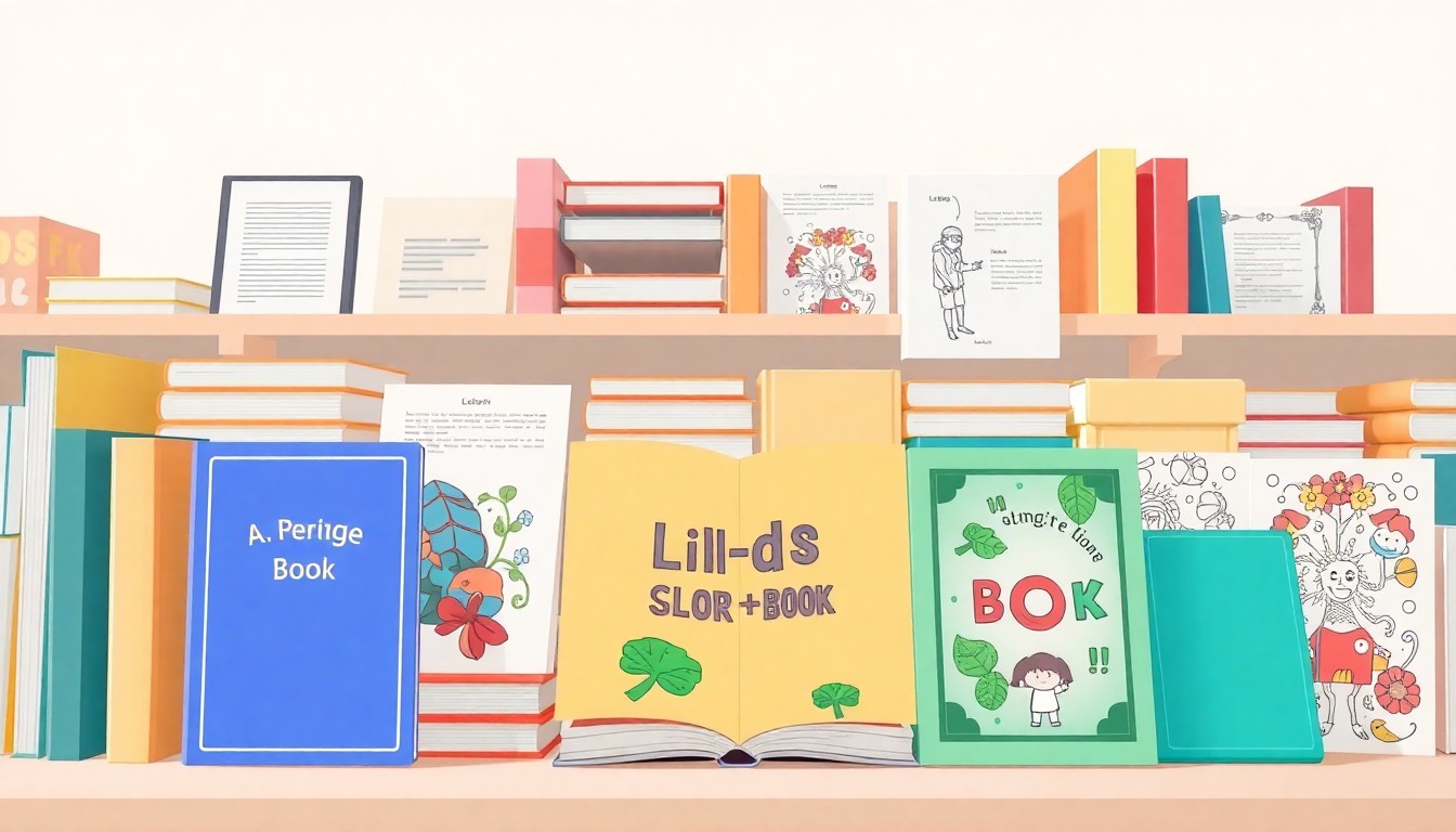 Showcase of different book types created with Automateed