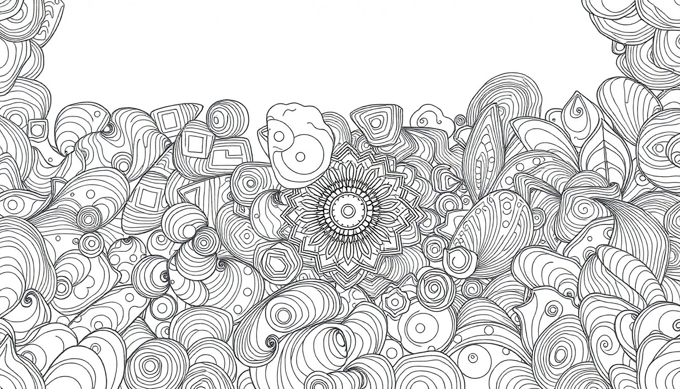 AI Coloring Book Generator creating black and white line art