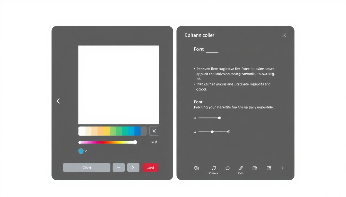 Book cover customization interface