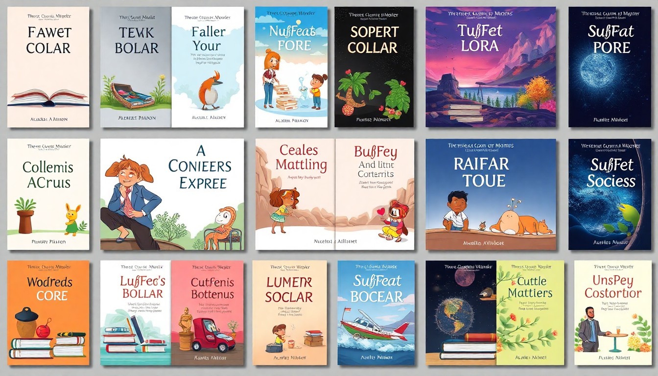 Examples of professional AI-generated book covers