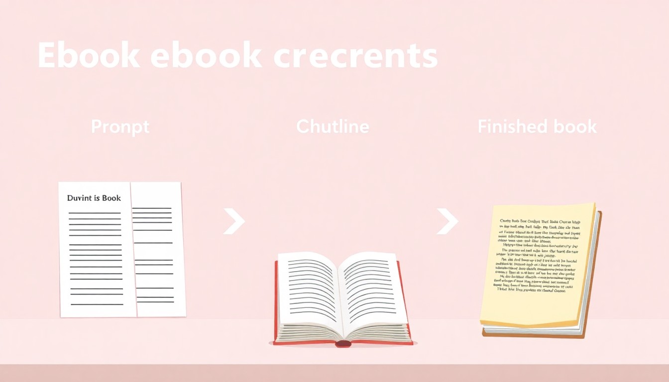 Proceso paso a paso de crear un ebook con IA