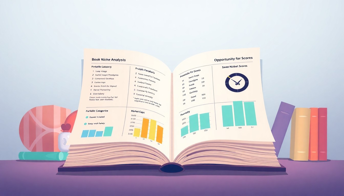 Niche analysis showing profitable opportunities and competition