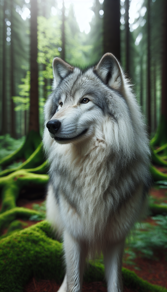 An image of a wolf generated by Automateed image creator
