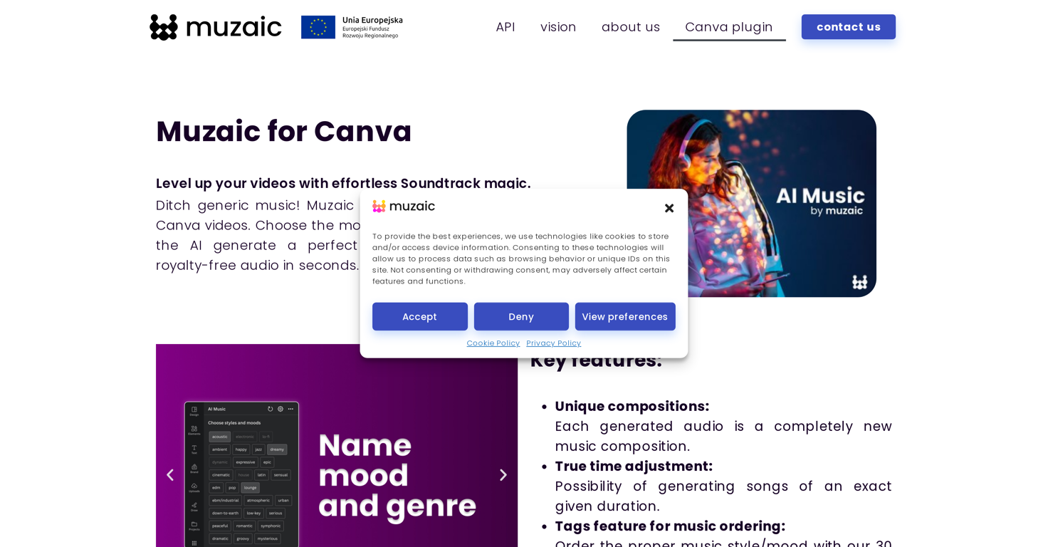 Muzaic for Canva