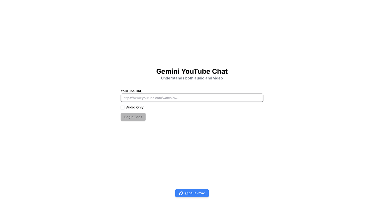 gemini youtube chat