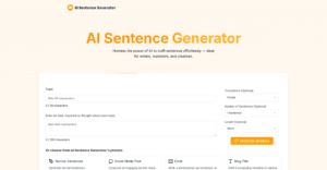 ai sentence generator