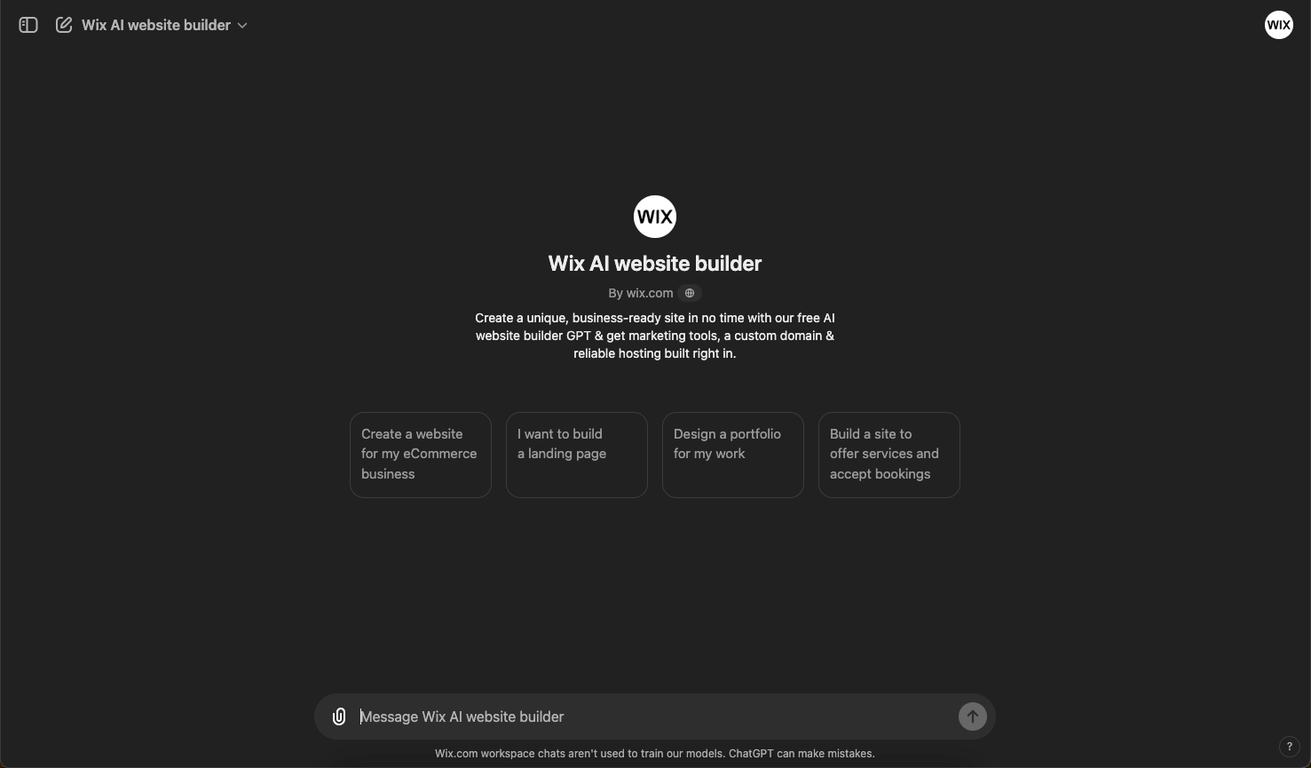 wix ai website builder