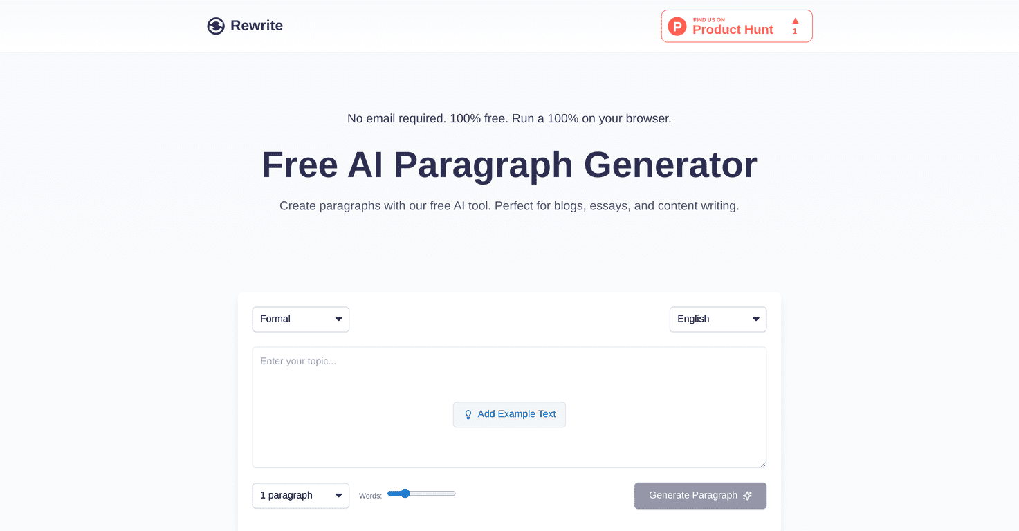 paragraph generator