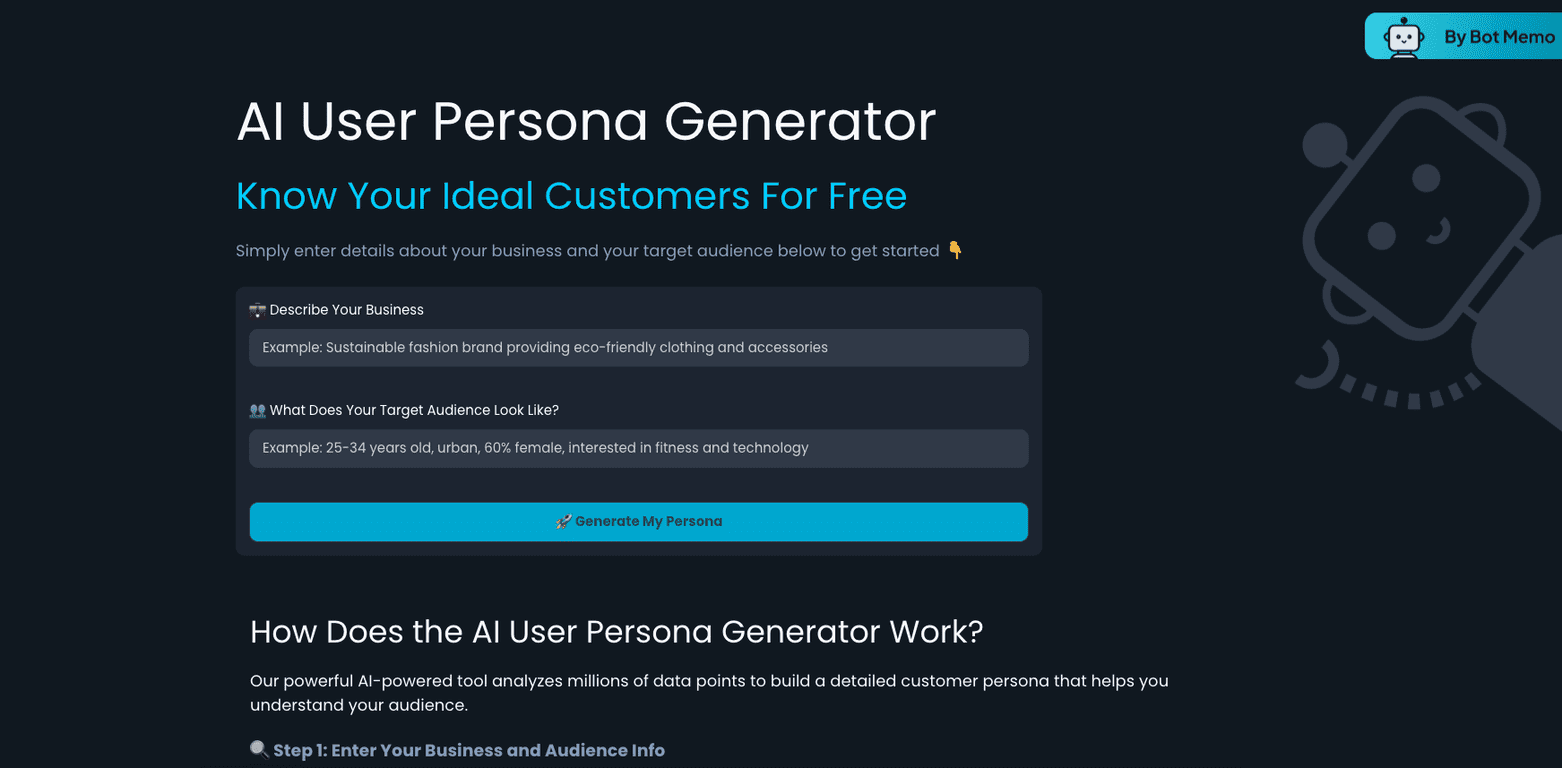 ai user persona generator