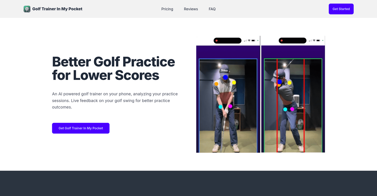 golf trainer in my pocket