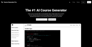 course generator pro