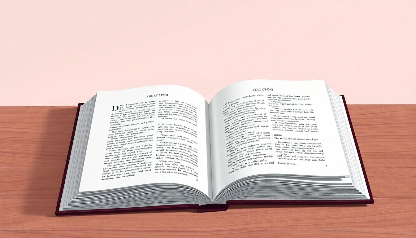 Welcome to our Blog An open book with elegantly arranged pages on a wooden table, featuring a clean layout, aesthetically pleasing fonts, and simple illustrations, set against a soft, minimal background.
