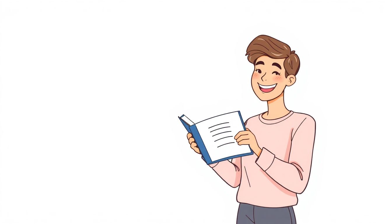 Welcome to our Blog A confident person happily holding an open book or tablet against a soft, inviting background, symbolizing the creation of an online course or ebook.