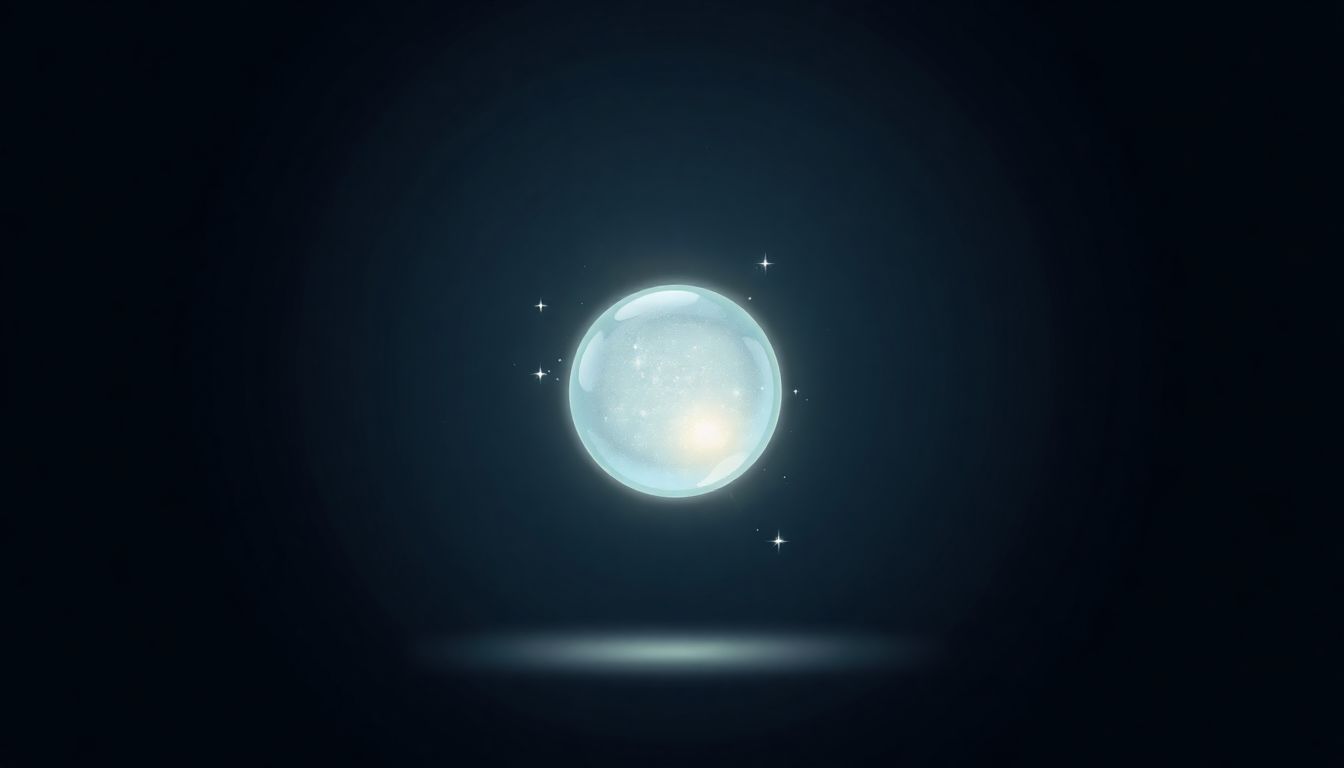 Welcome to our Blog A glowing magic orb floating against a dark background, surrounded by subtle sparkles and wisps of energy.