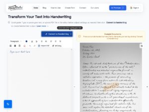 HandText.ai Review - Transform Digital Text into Realistic Handwriting handtext.ai