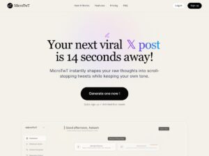 MicroTWT Review - An AI Tool to Boost Your Twitter Content microtwt