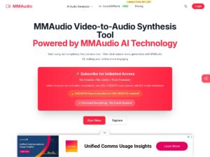 MMAudio Pro Review - Effortless Video to Audio Conversion mmaudio pro